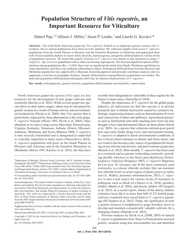 First page