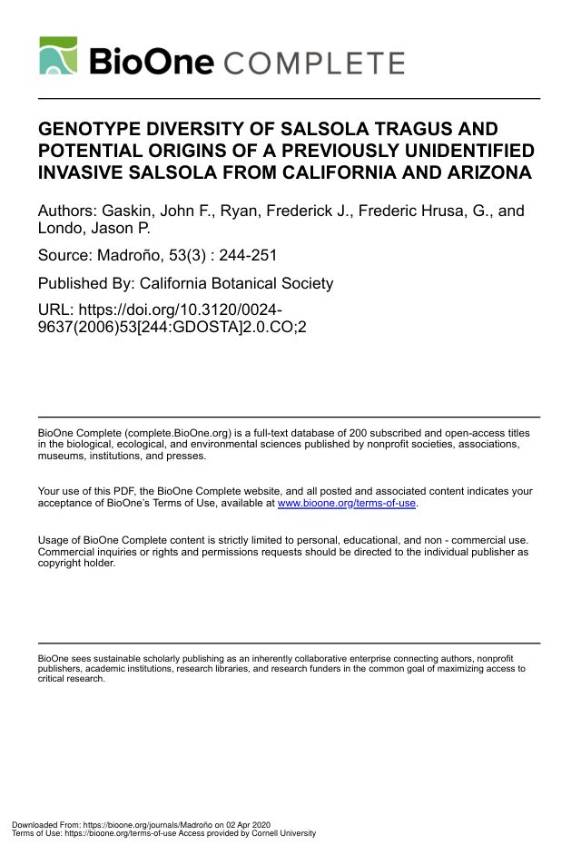 First page